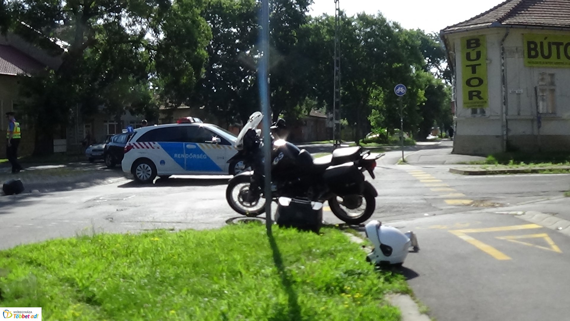 Motoros baleset a Szent István utcán