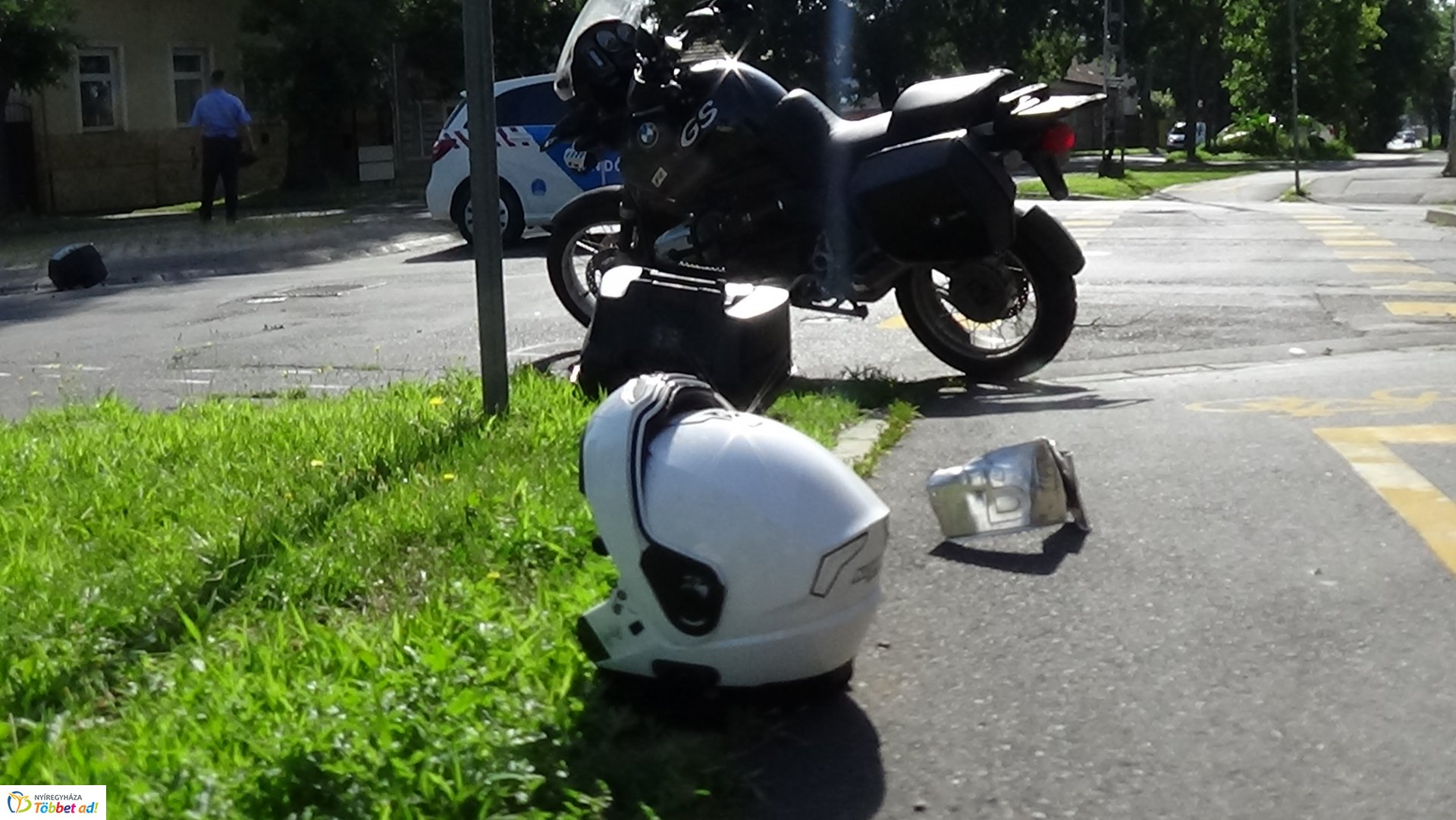 Motoros baleset a Szent István utcán