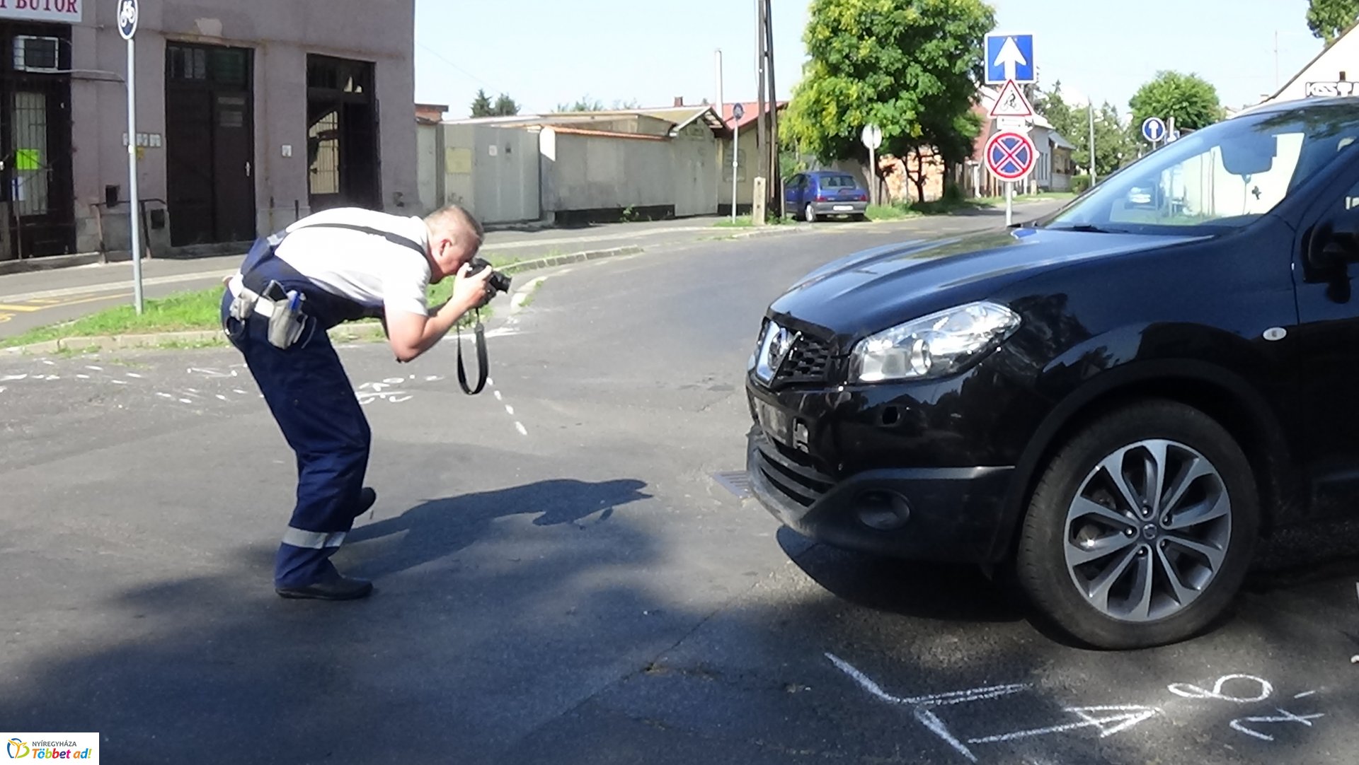 Motoros baleset a Szent István utcán