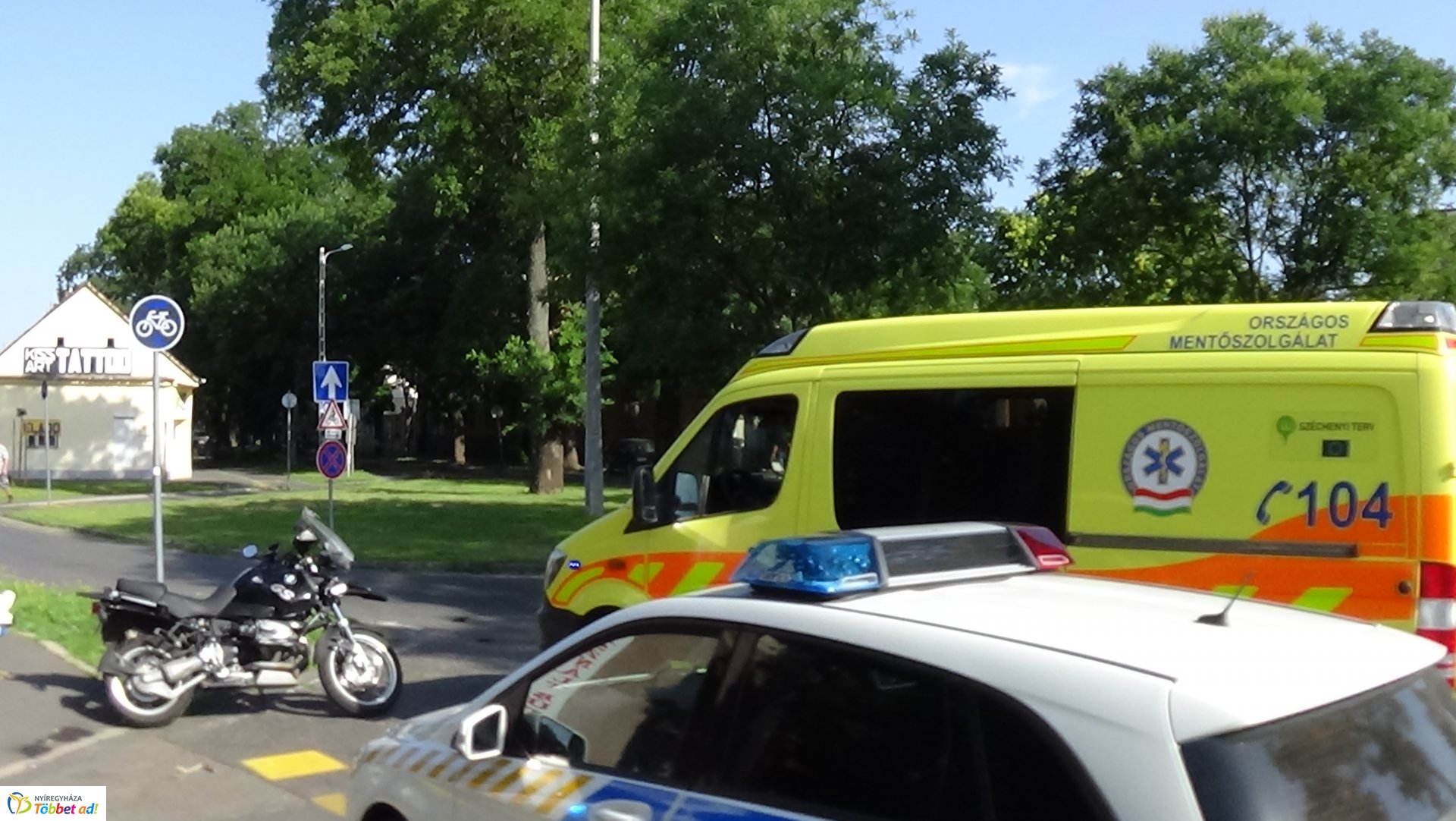 Motoros baleset a Szent István utcán