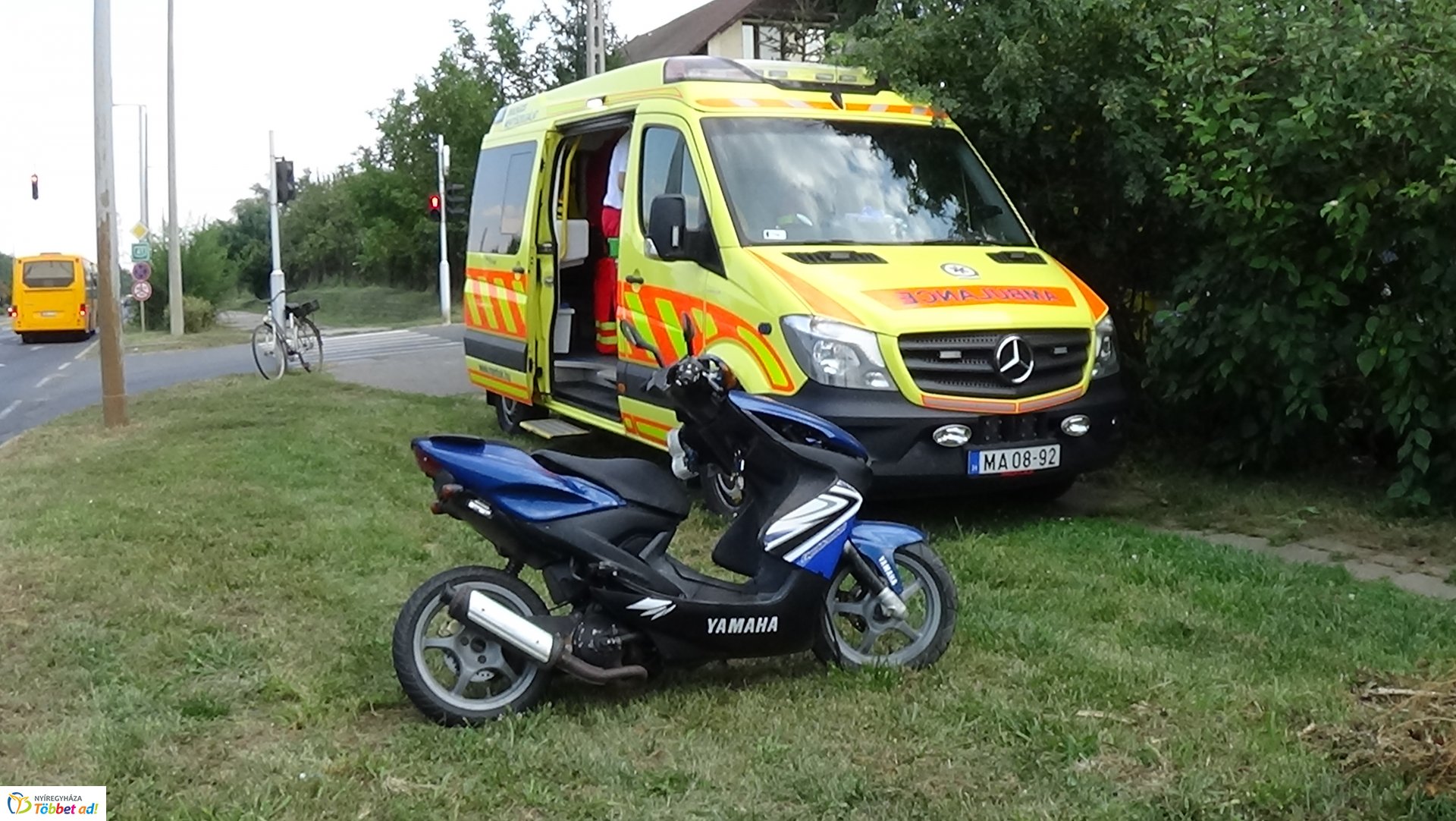 Motoros baleset az Orosi úton