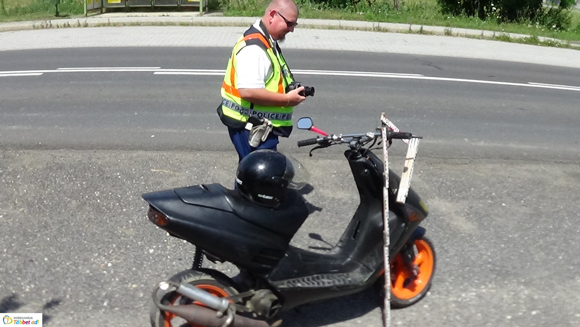 Motoros baleset Nyírturán