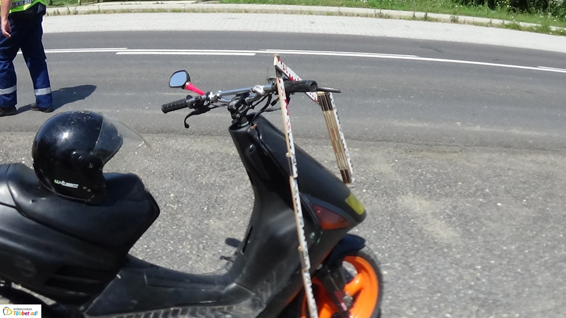 Motoros baleset Nyírturán