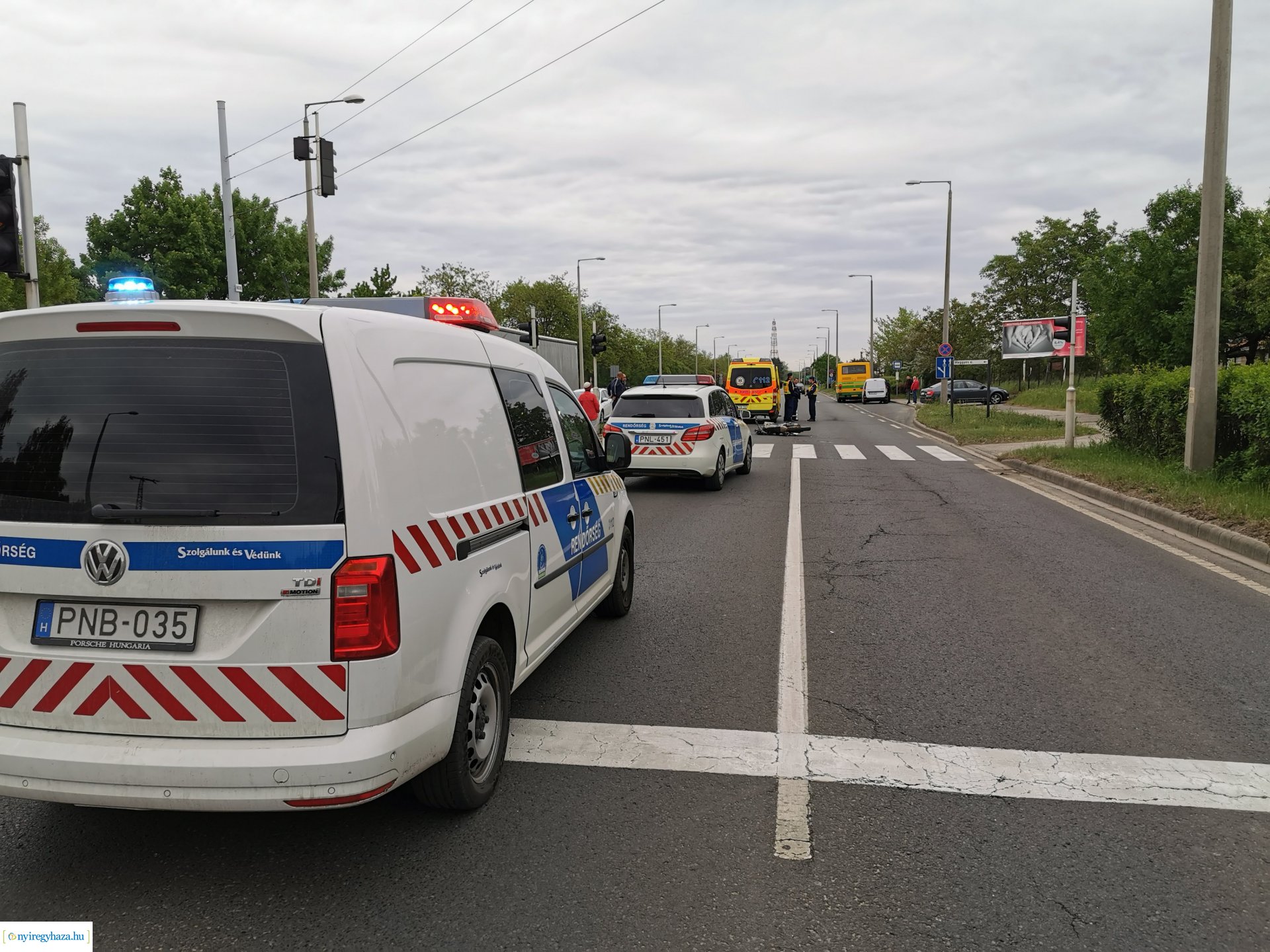 Motoros baleset Orosi út