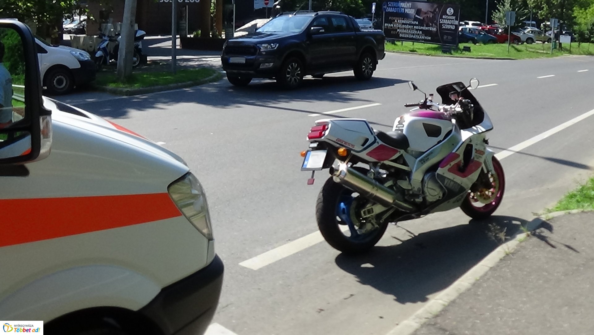 Motoros baleset Sóstón