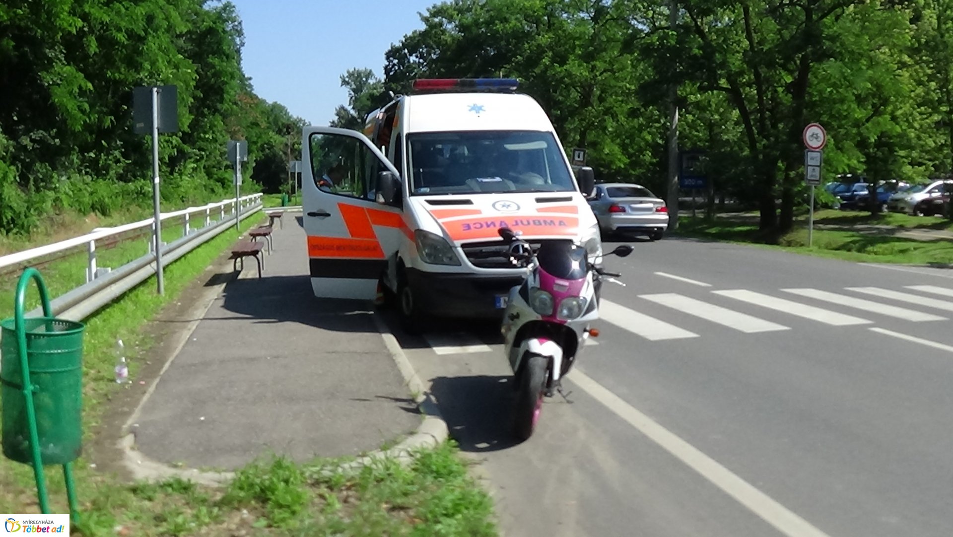 Motoros baleset Sóstón