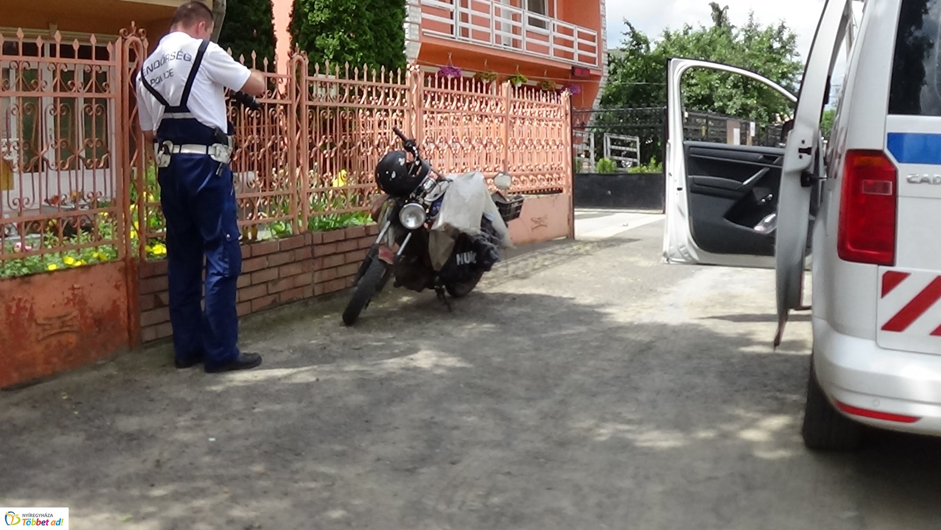 Motoros balesetezett Újfehértón