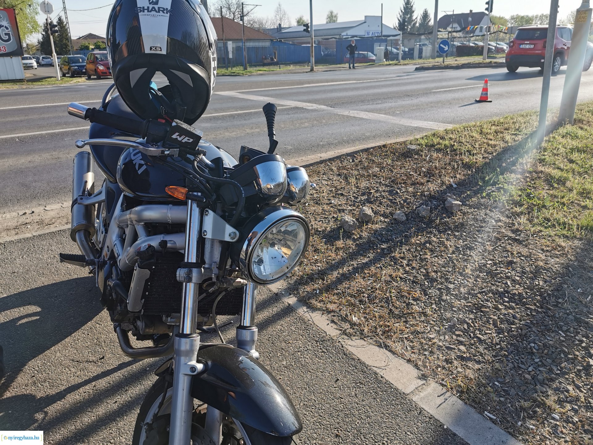 Motoros elcsúszás Orosi út