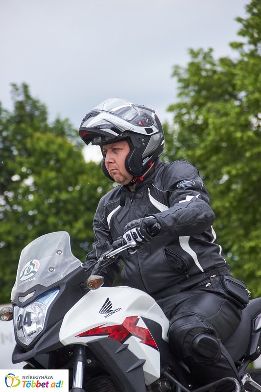 Motoros közlekedésbiztonsági gyakorlat