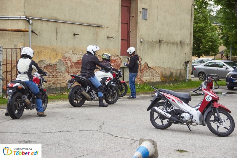 Motoros közlekedésbiztonsági gyakorlat