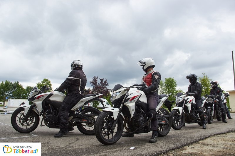 Motoros közlekedésbiztonsági gyakorlat