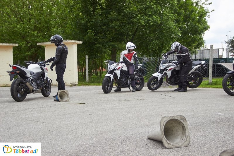 Motoros közlekedésbiztonsági gyakorlat