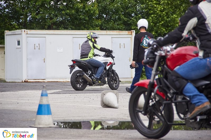 Motoros közlekedésbiztonsági gyakorlat