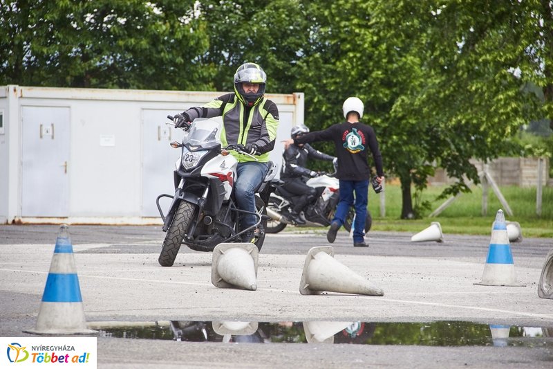 Motoros közlekedésbiztonsági gyakorlat