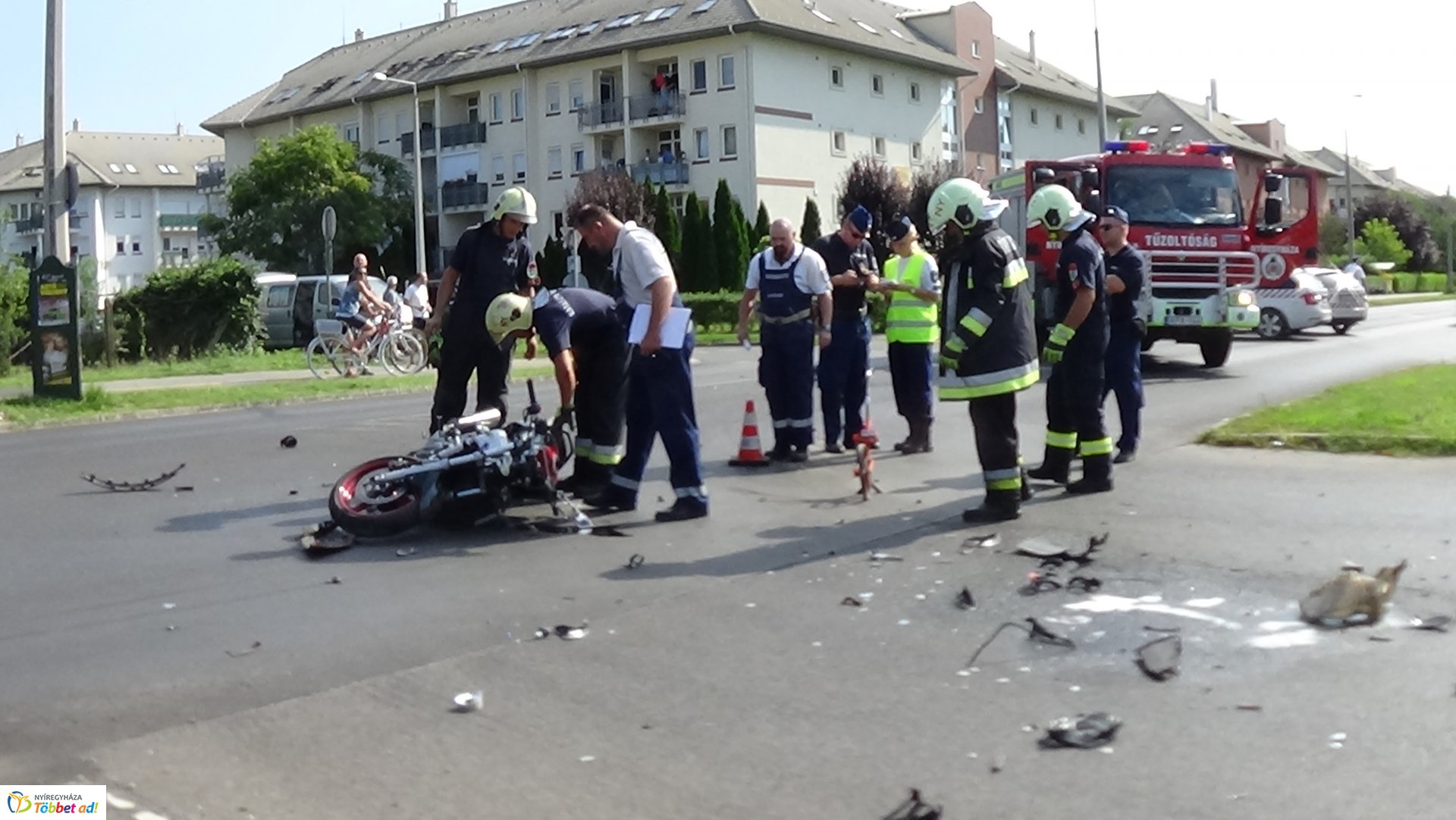 Motorost gázoltak a Kosbor utcán