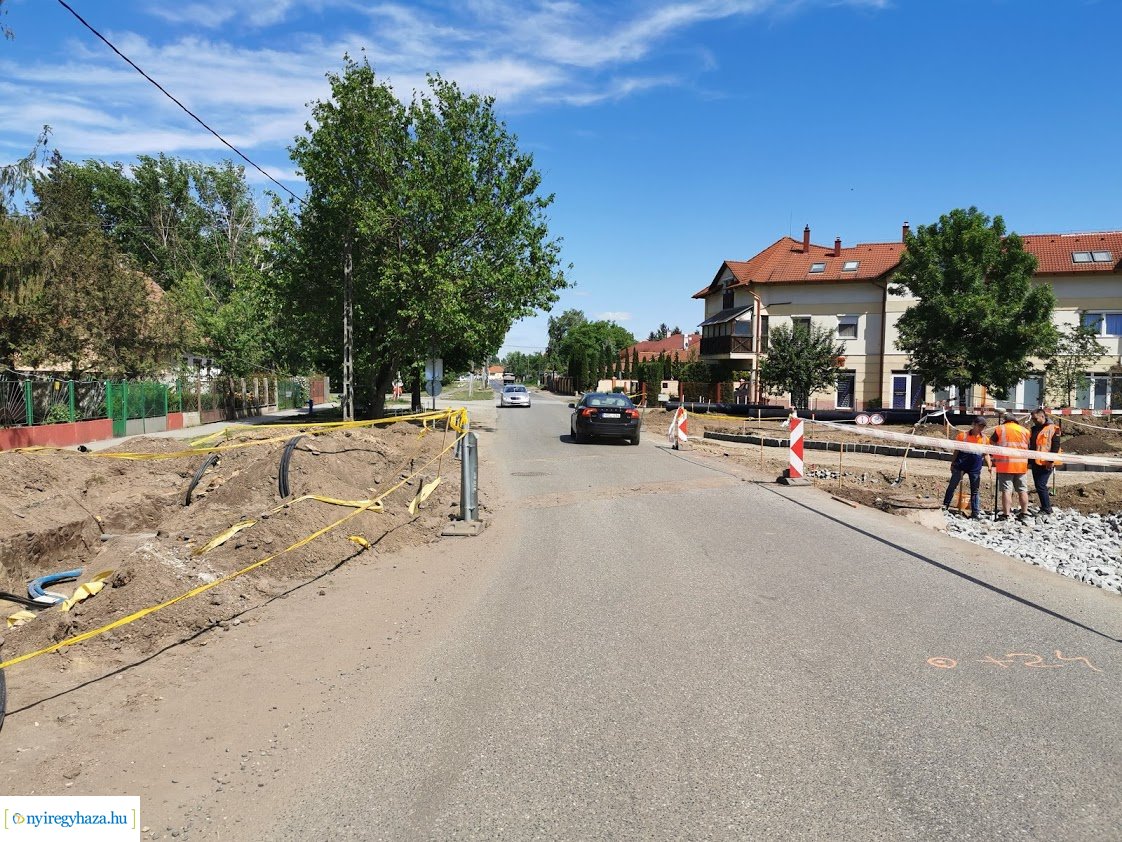 Munkálatok a Család utcán