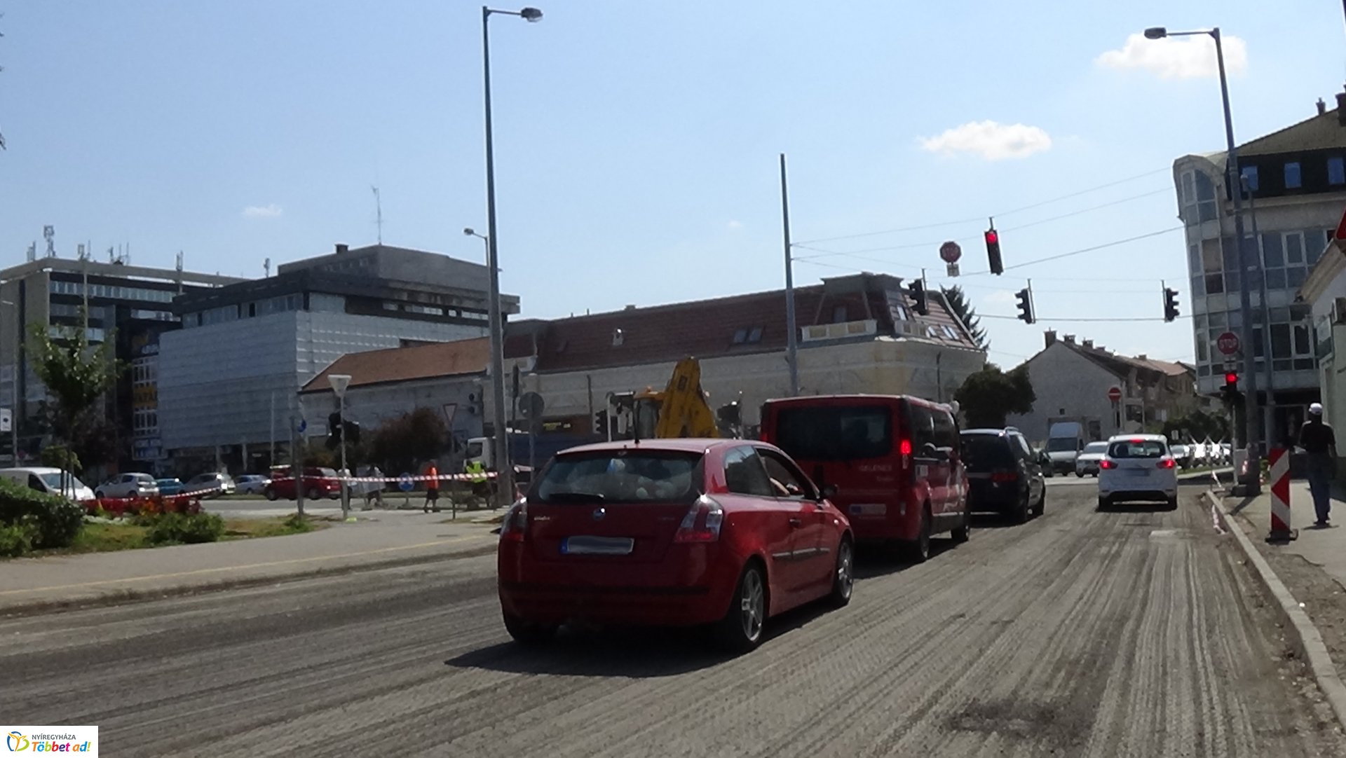 Munkálatok a Rákóczi úton