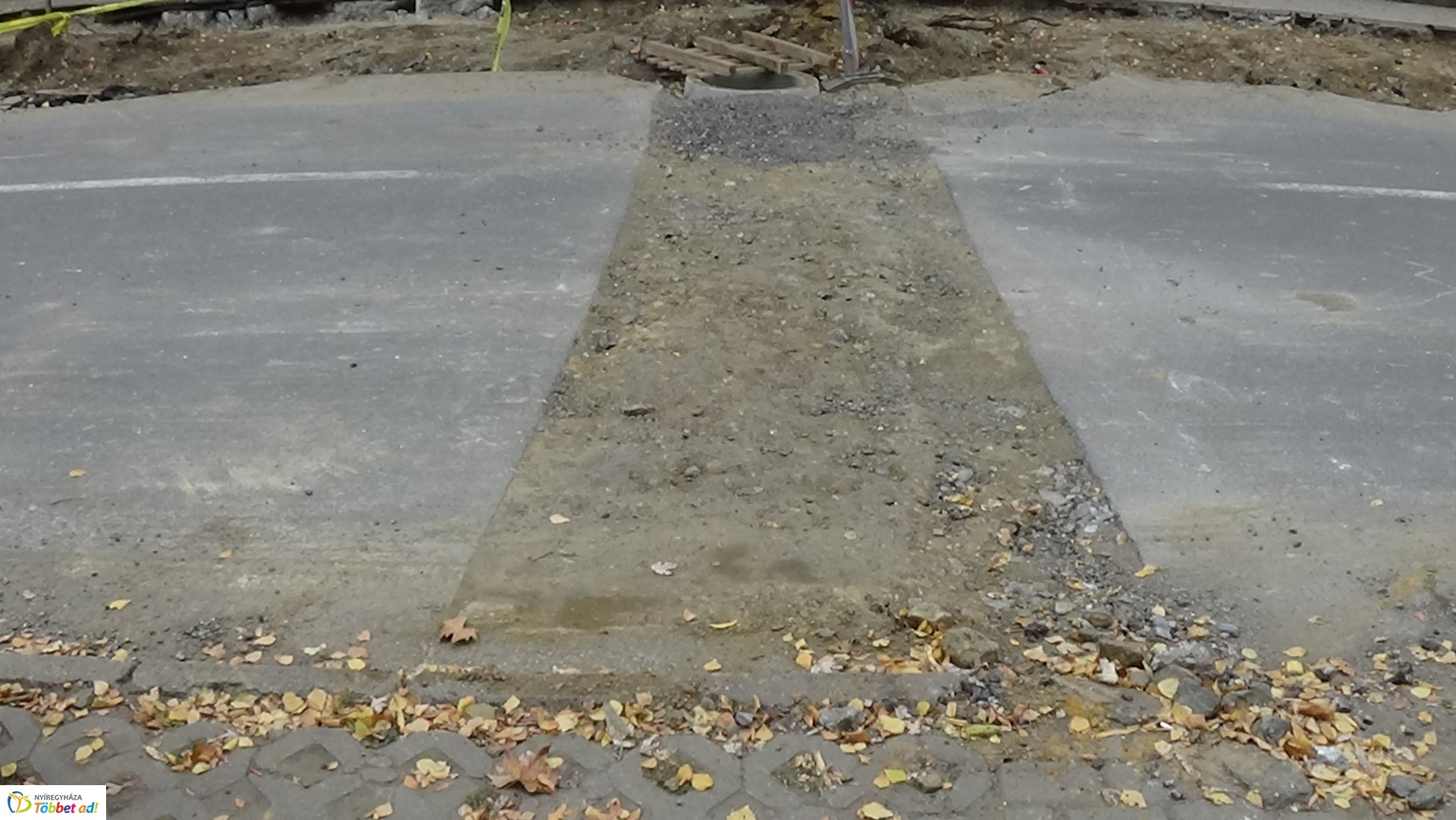 Munkálatok a Szarvas utcán