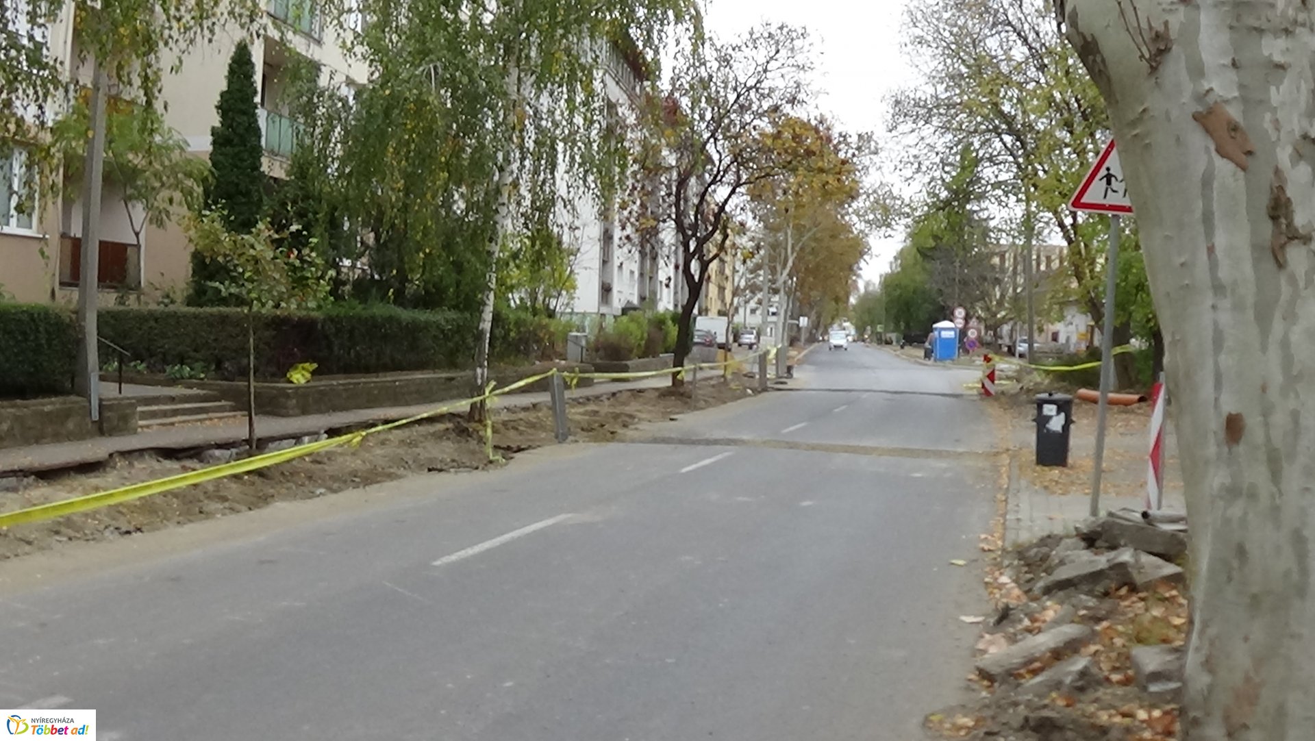 Munkálatok a Szarvas utcán