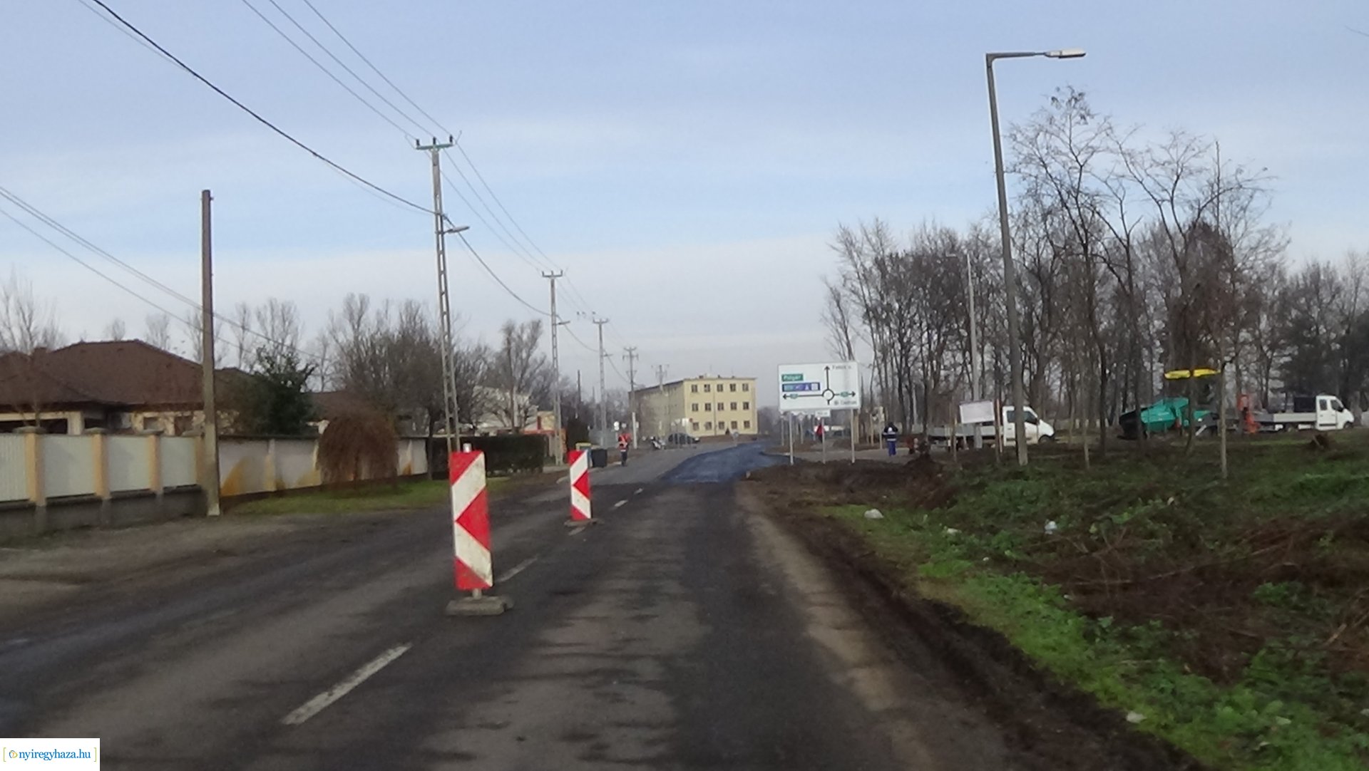 Munkálatok a Szélsőbokori úton