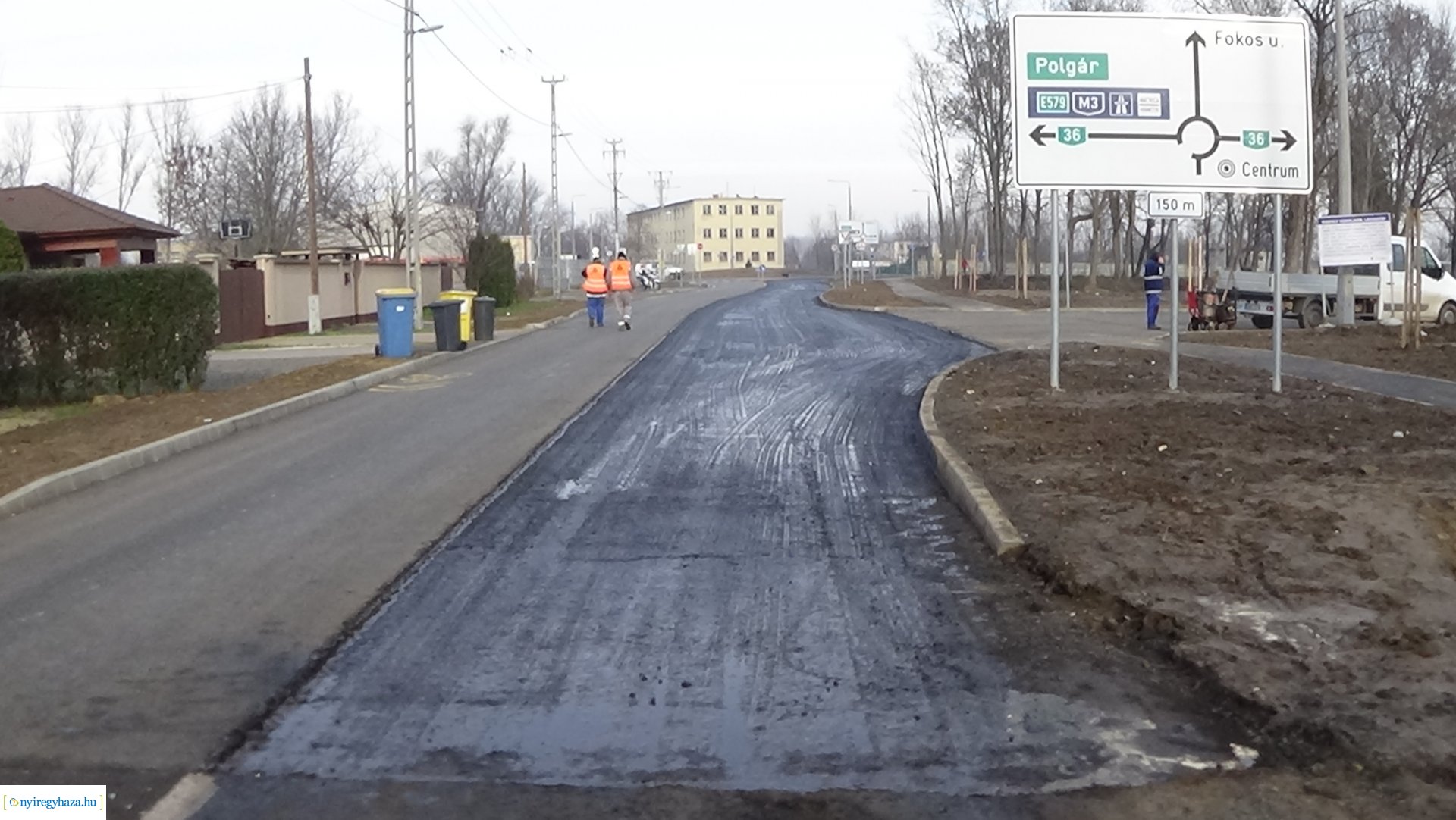 Munkálatok a Szélsőbokori úton