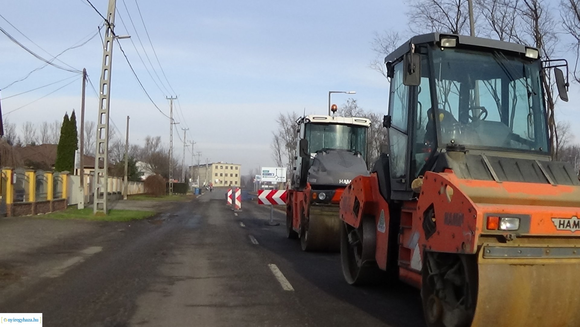 Munkálatok a Szélsőbokori úton