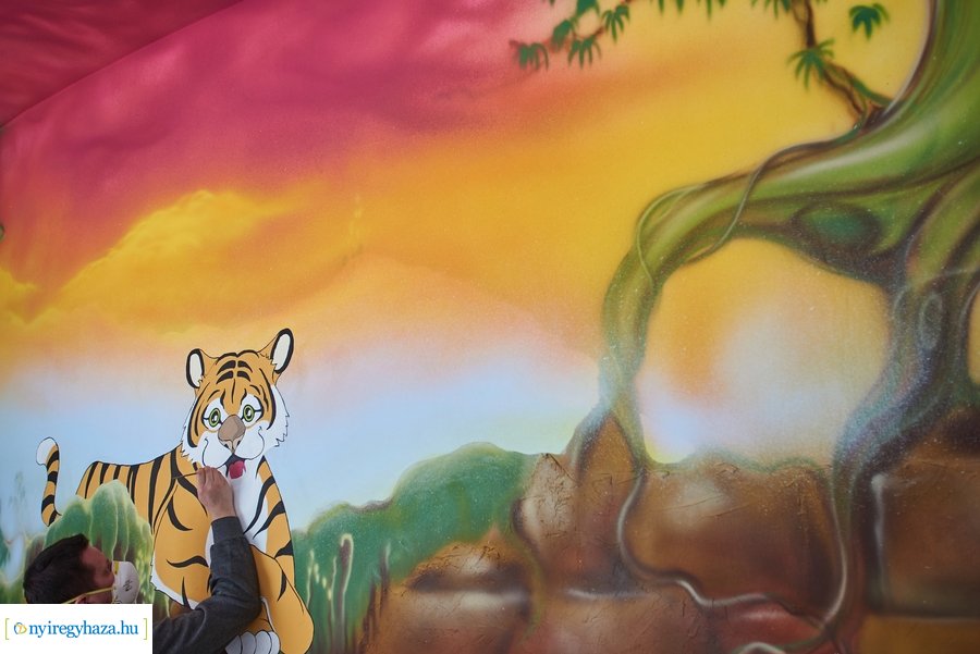 Munkálatok az élményfürdőben