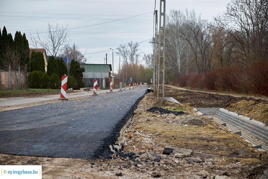 Munkálatok az Orgona utcán