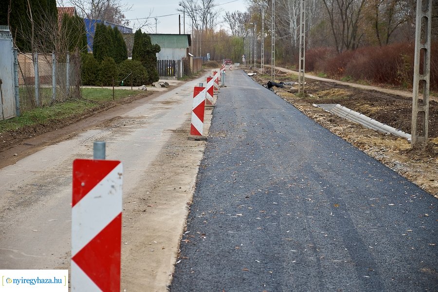 Munkálatok az Orgona utcán
