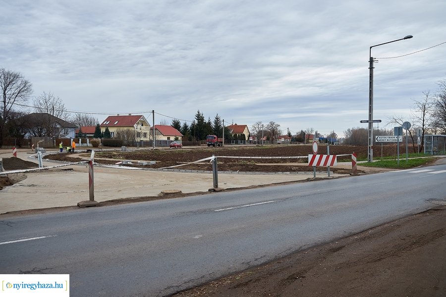 Munkálatok az Orgona utcán