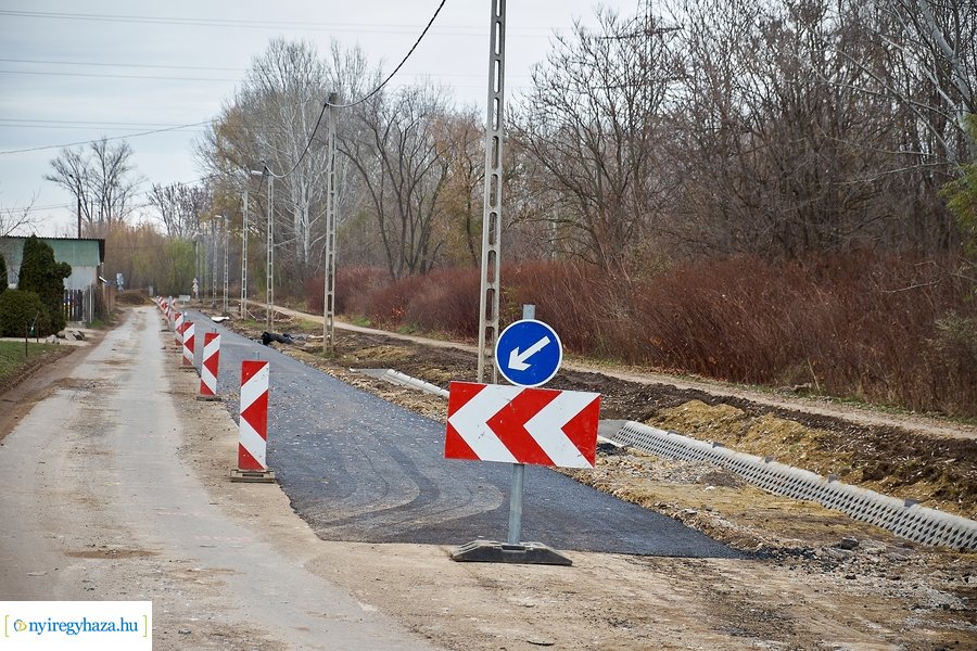 Munkálatok az Orgona utcán