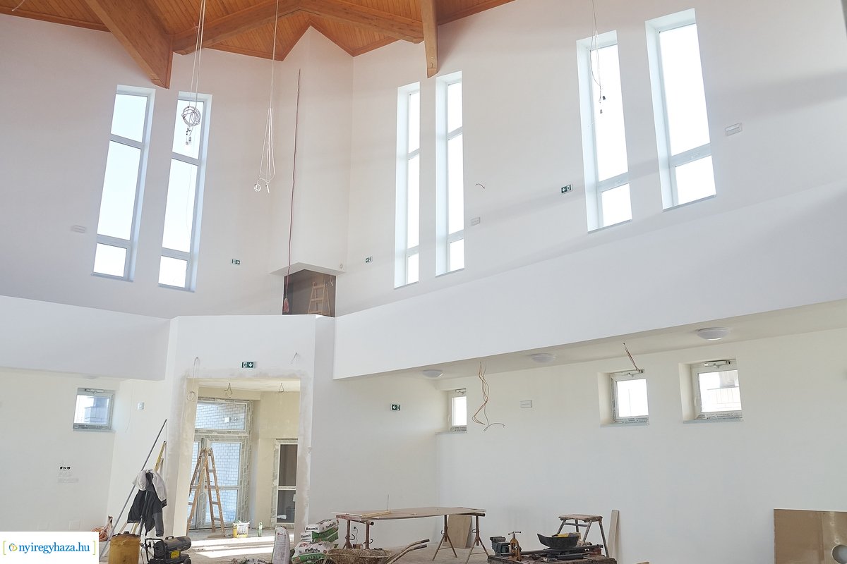 Munkálatok az örökösföldi református templomnál