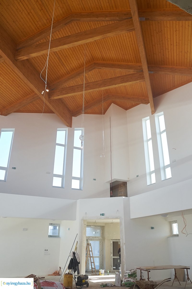 Munkálatok az örökösföldi református templomnál