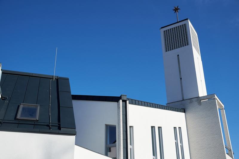 Munkálatok az örökösföldi református templomnál