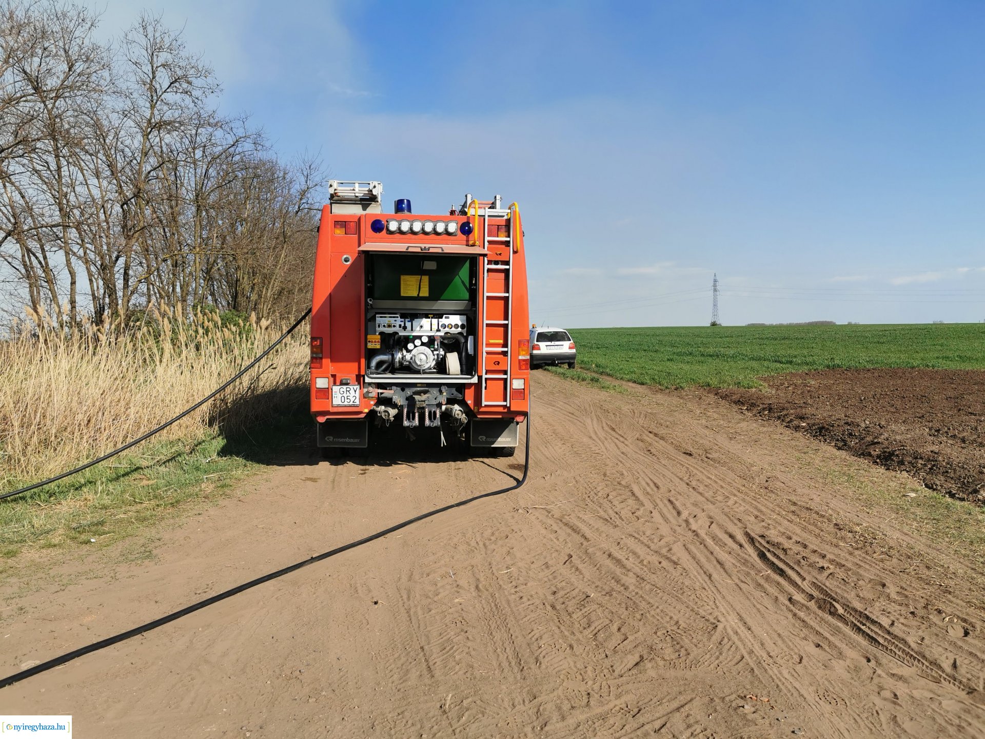 Nádas ég Kistelekiszőlőn