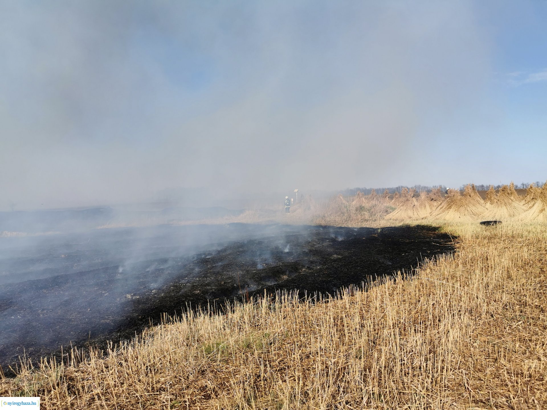 Nádas ég Kistelekiszőlőn