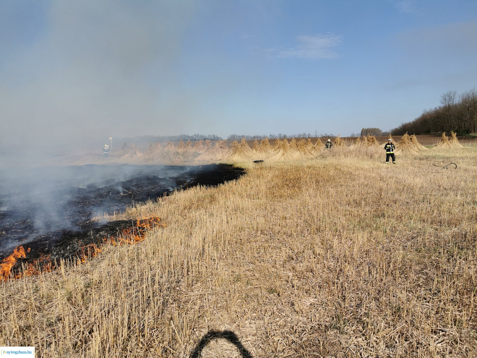 Nádas ég Kistelekiszőlőn