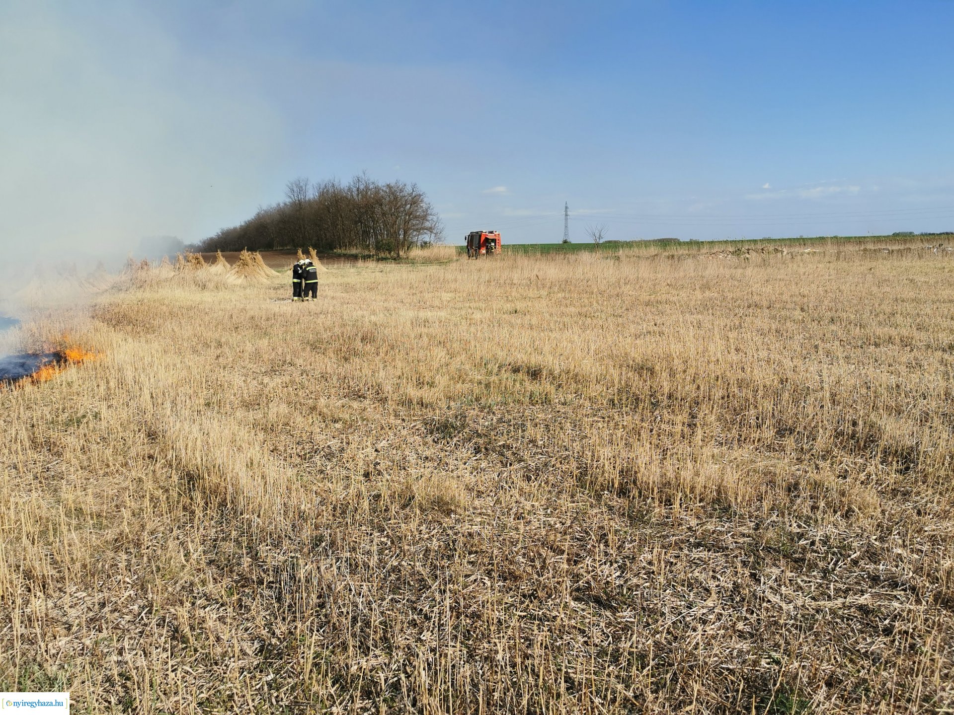 Nádas ég Kistelekiszőlőn