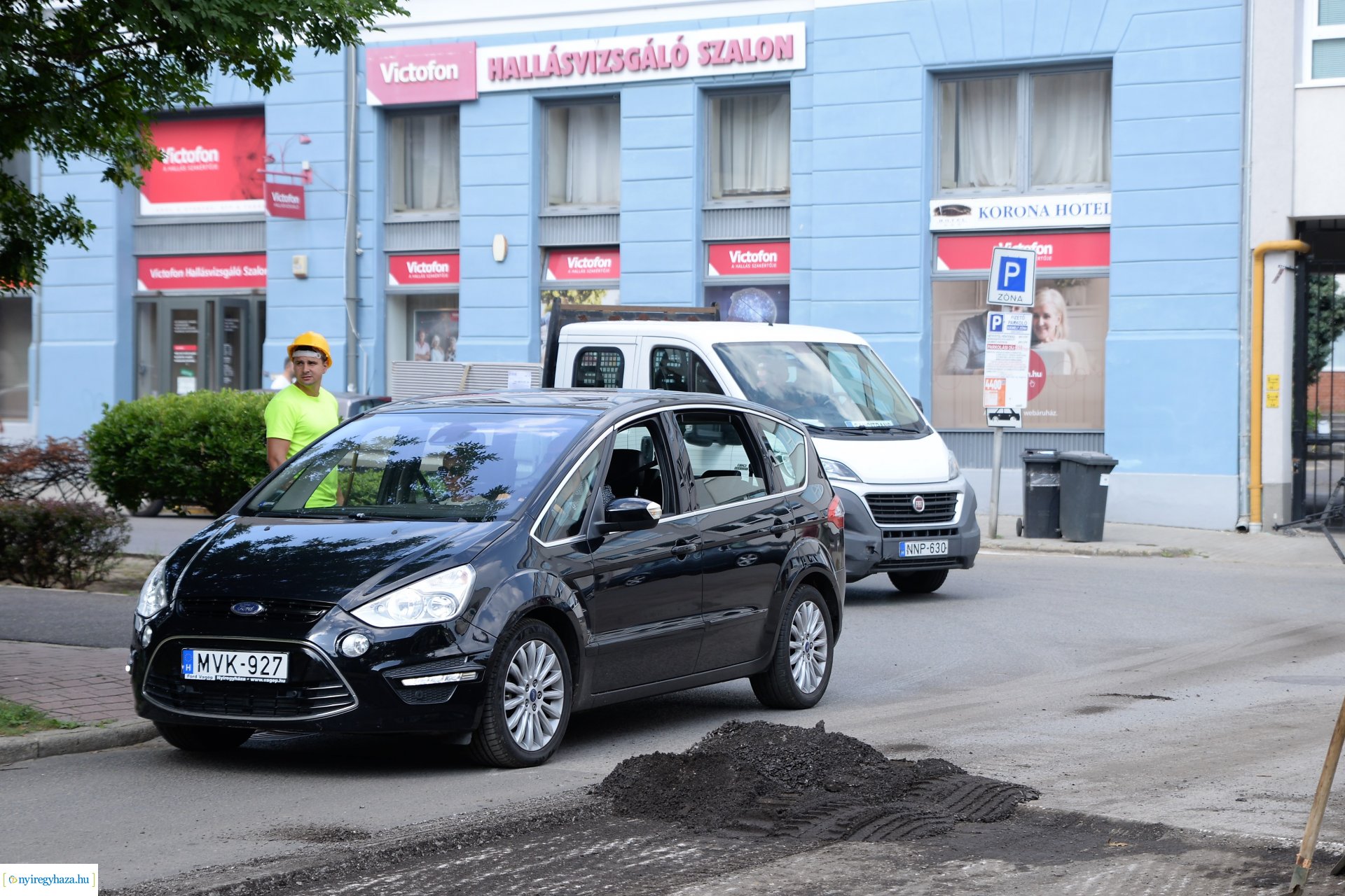 Nagyfelületű útjavítás  Nyíregyházán