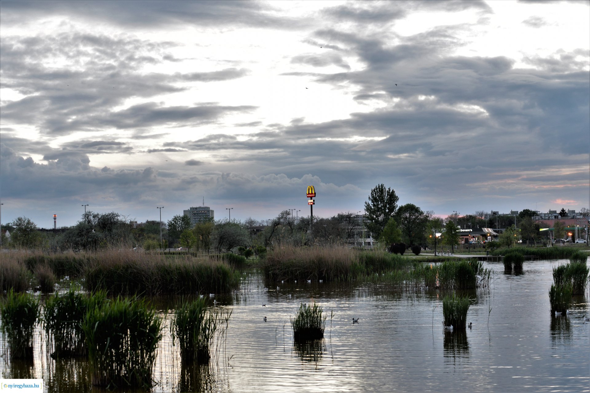 Naplemente a Bujtosi tó partján