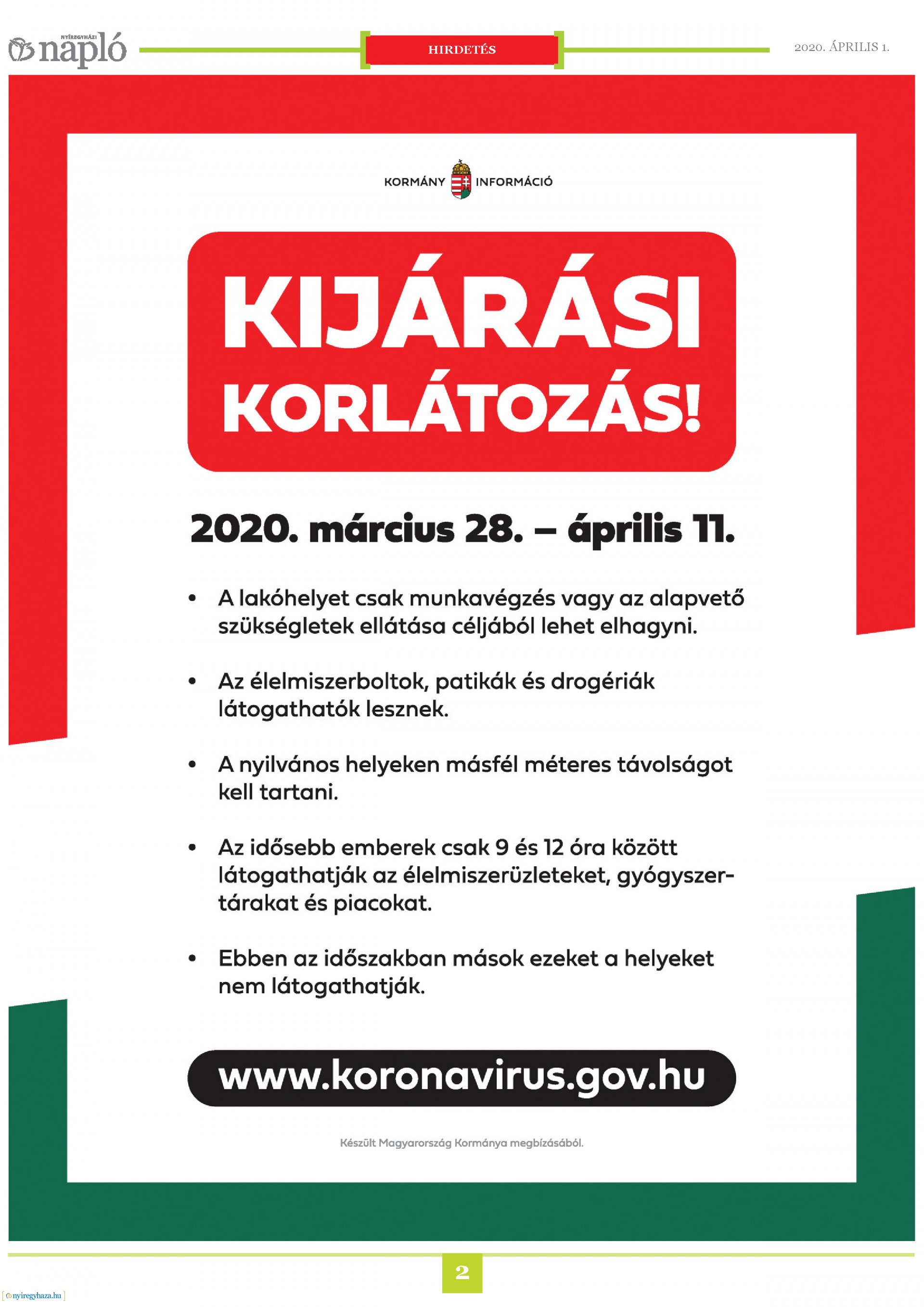 Napló 2020.04.01.