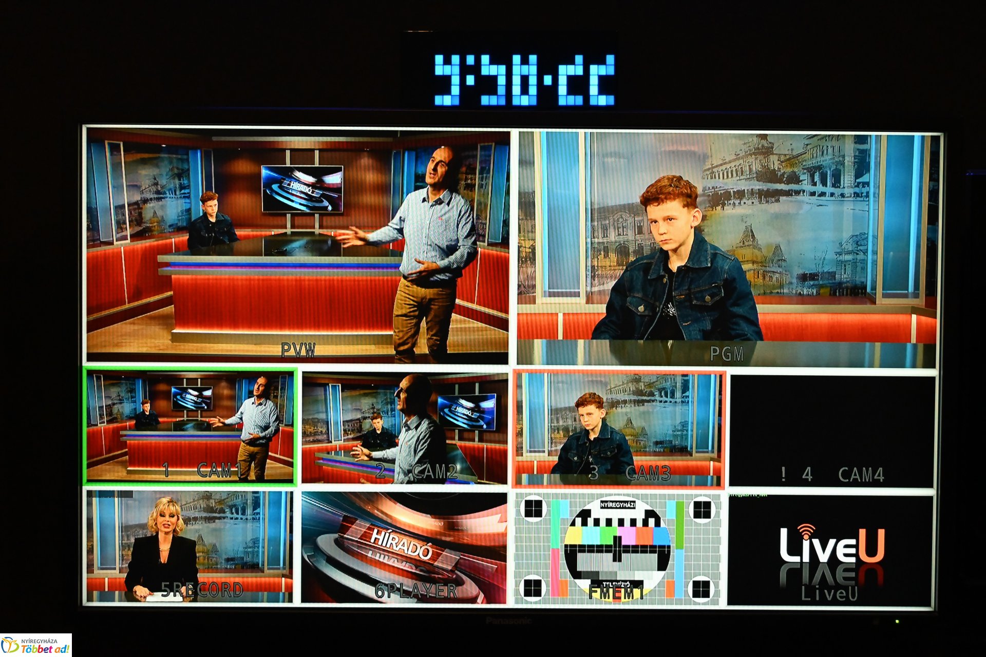 Negyven éves a Nyíregyházi Televízió - iskolások látogattak a stúdióba a születésnapon (szerda)