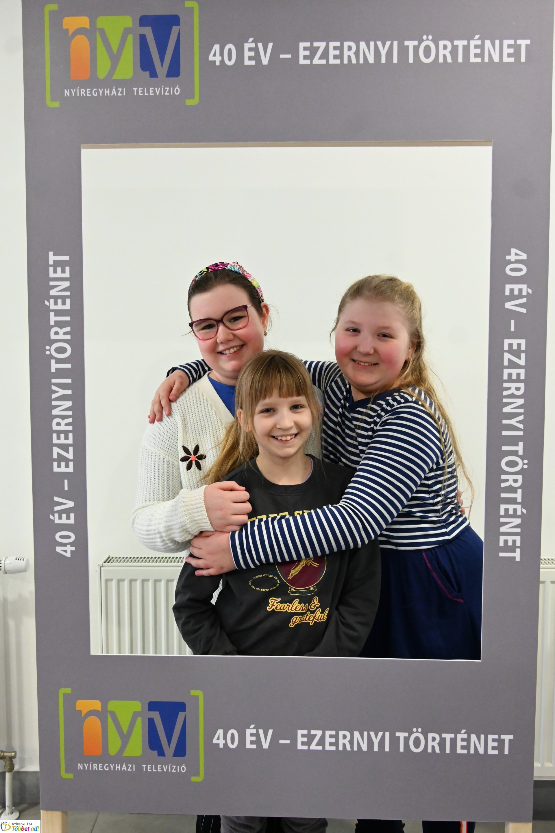Negyven éves a Nyíregyházi Televízió-iskolások látogattak a stúdióba a születésnapon (hétfő)