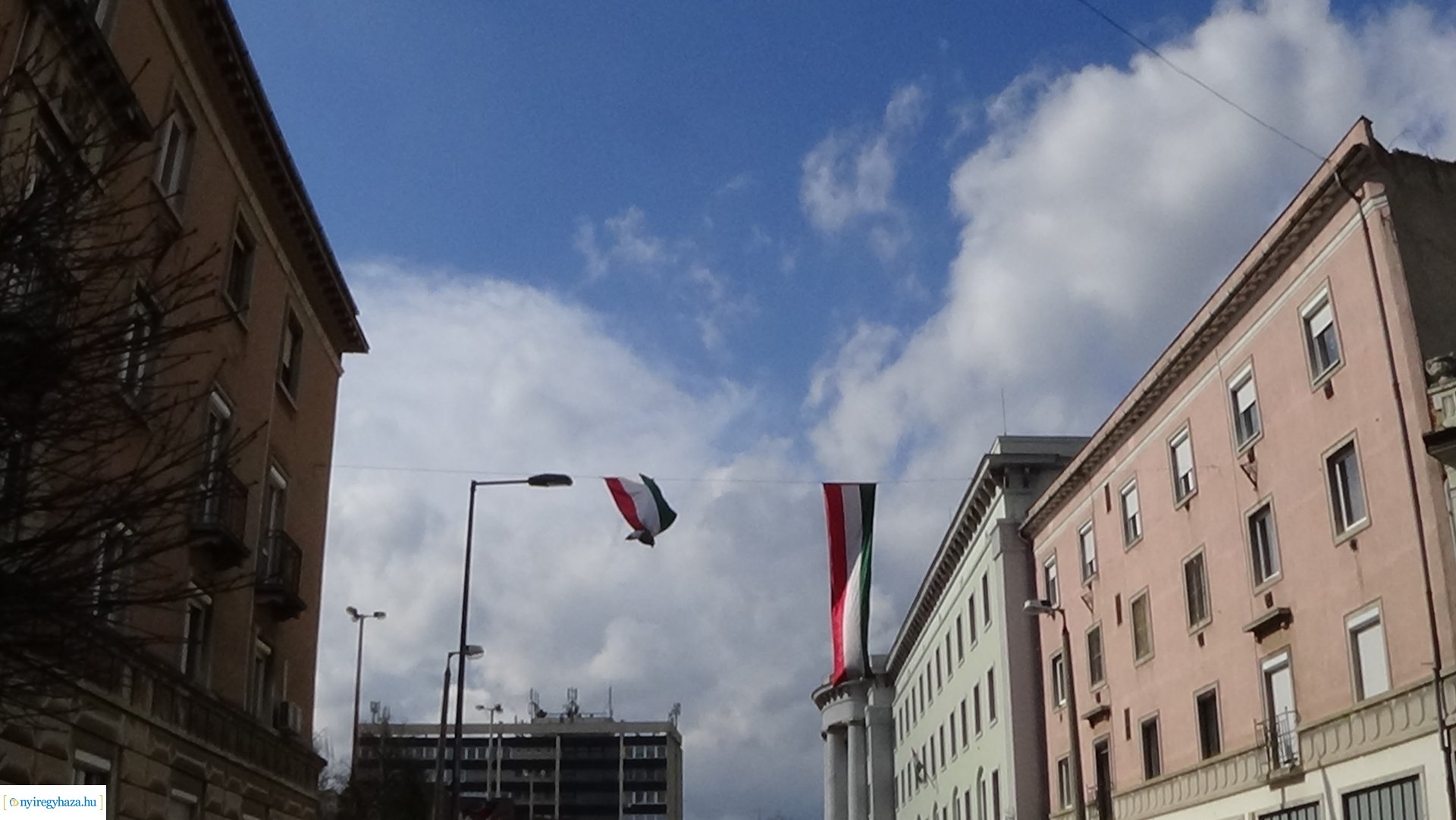Nemzeti lobogók Nyíregyházán