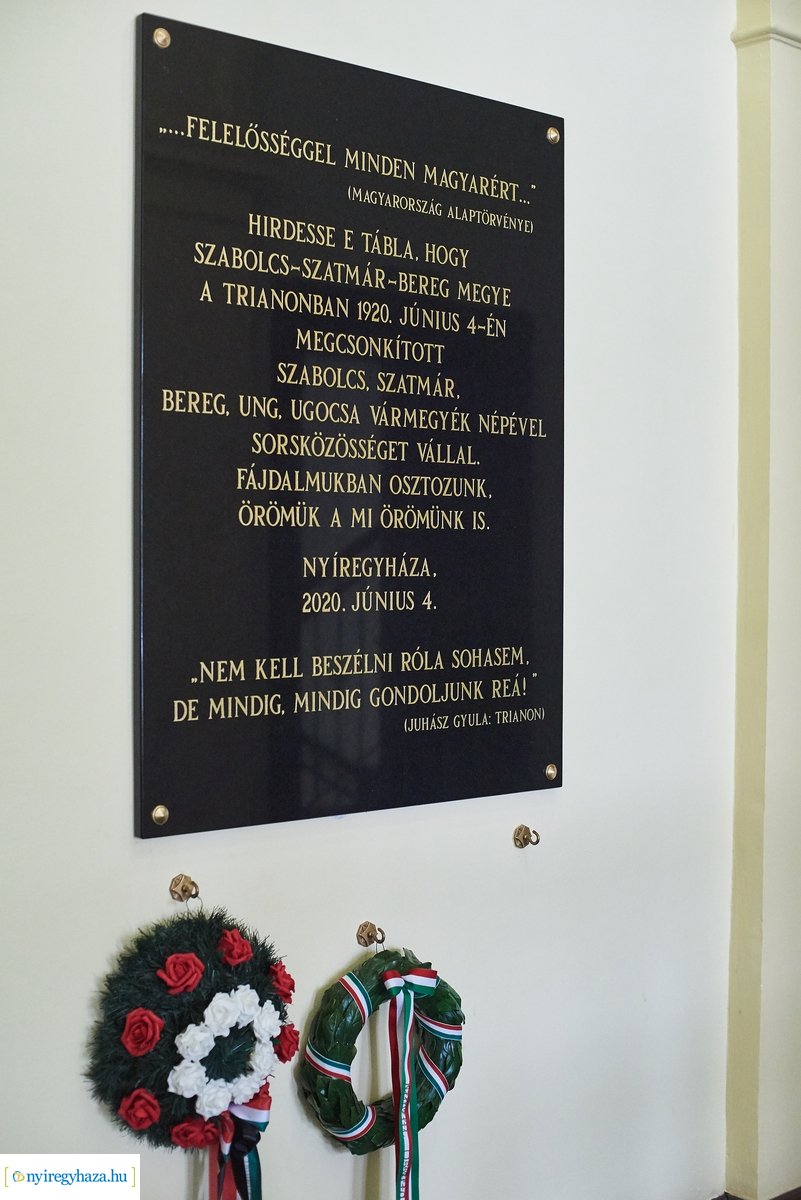 Nemzeti Összetartozás Napja 2020 - megemlékezés