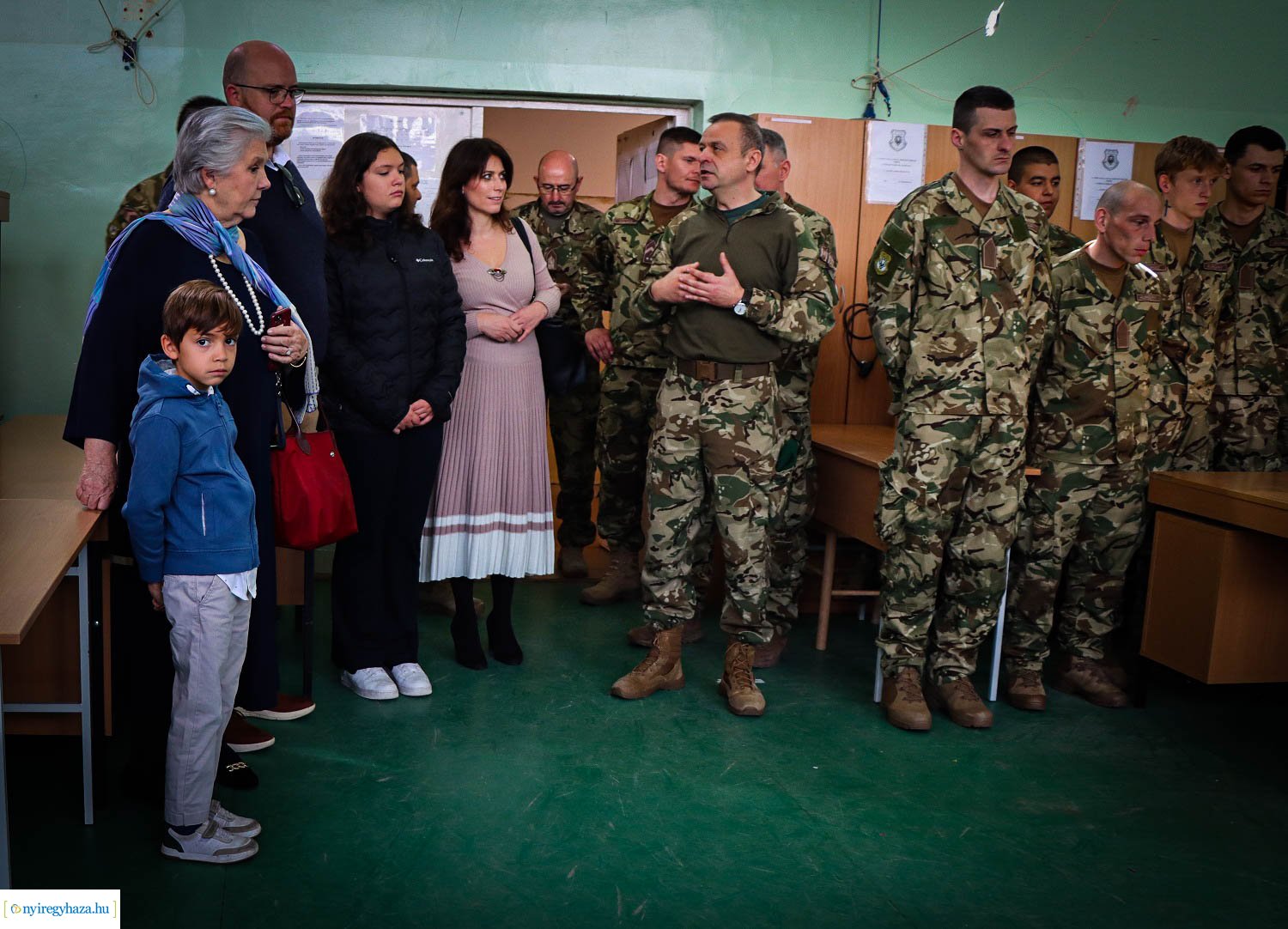 Névadójának családja tett látogatást a területvédelmi ezrednél