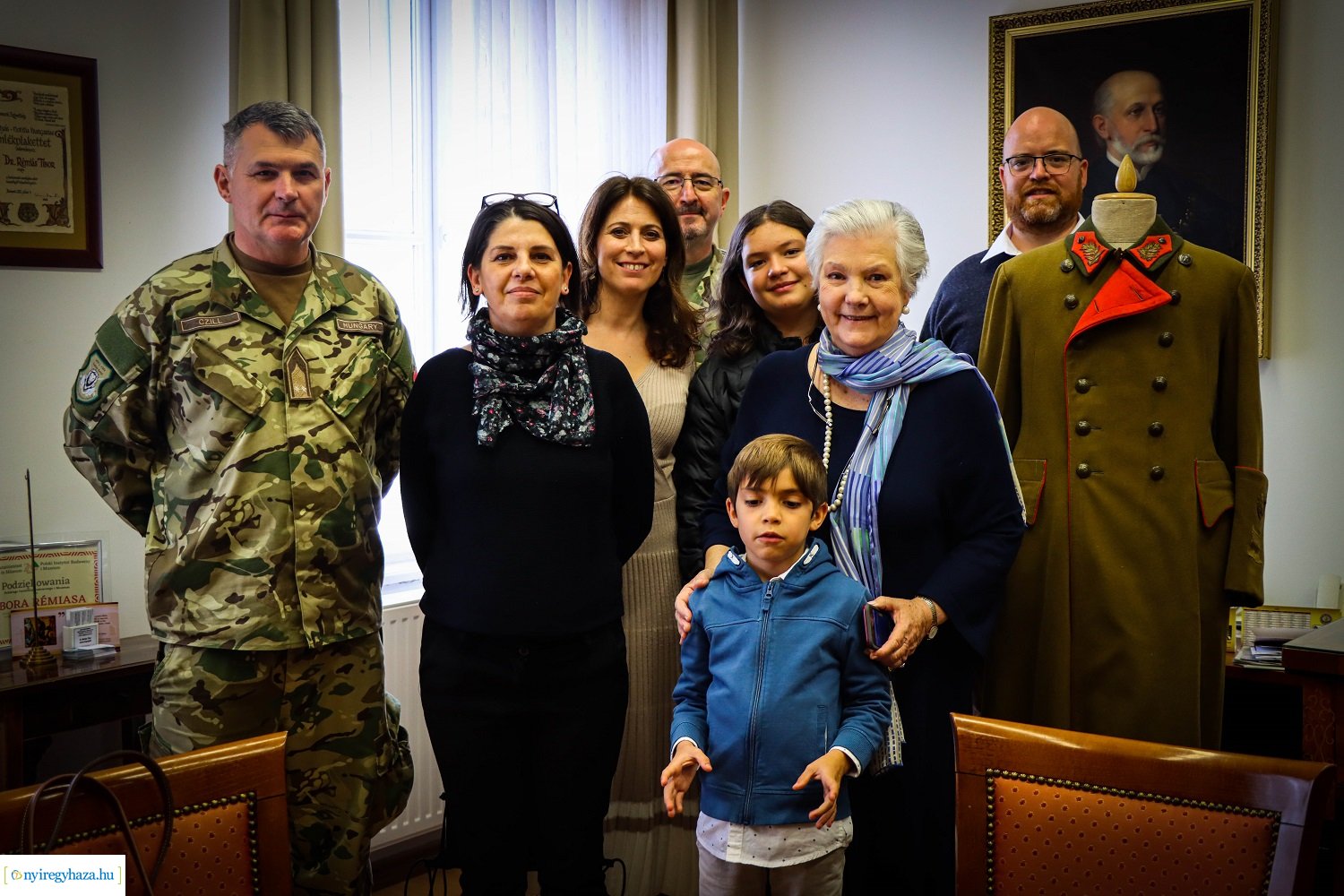 Névadójának családja tett látogatást a területvédelmi ezrednél