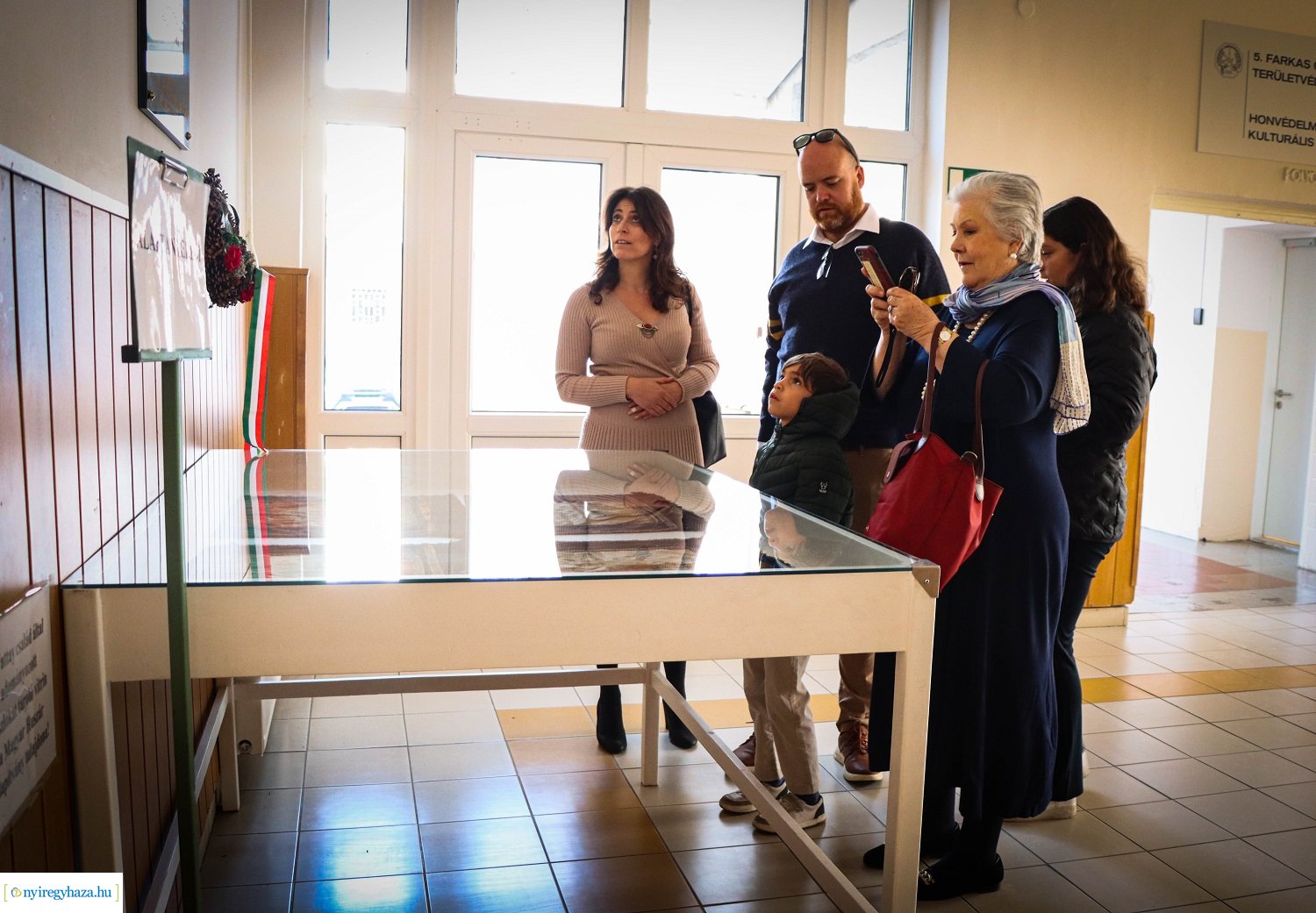 Névadójának családja tett látogatást a területvédelmi ezrednél