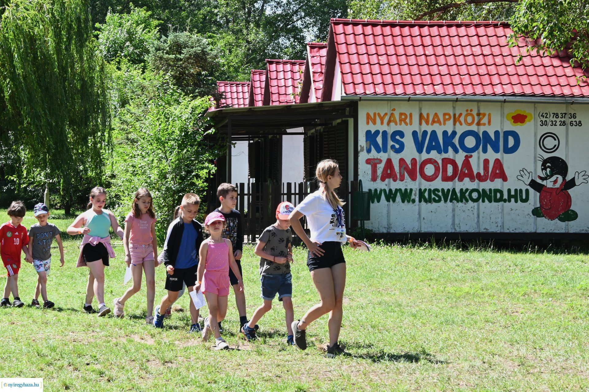 Nyári délelőtt a  Kisvakond táborban