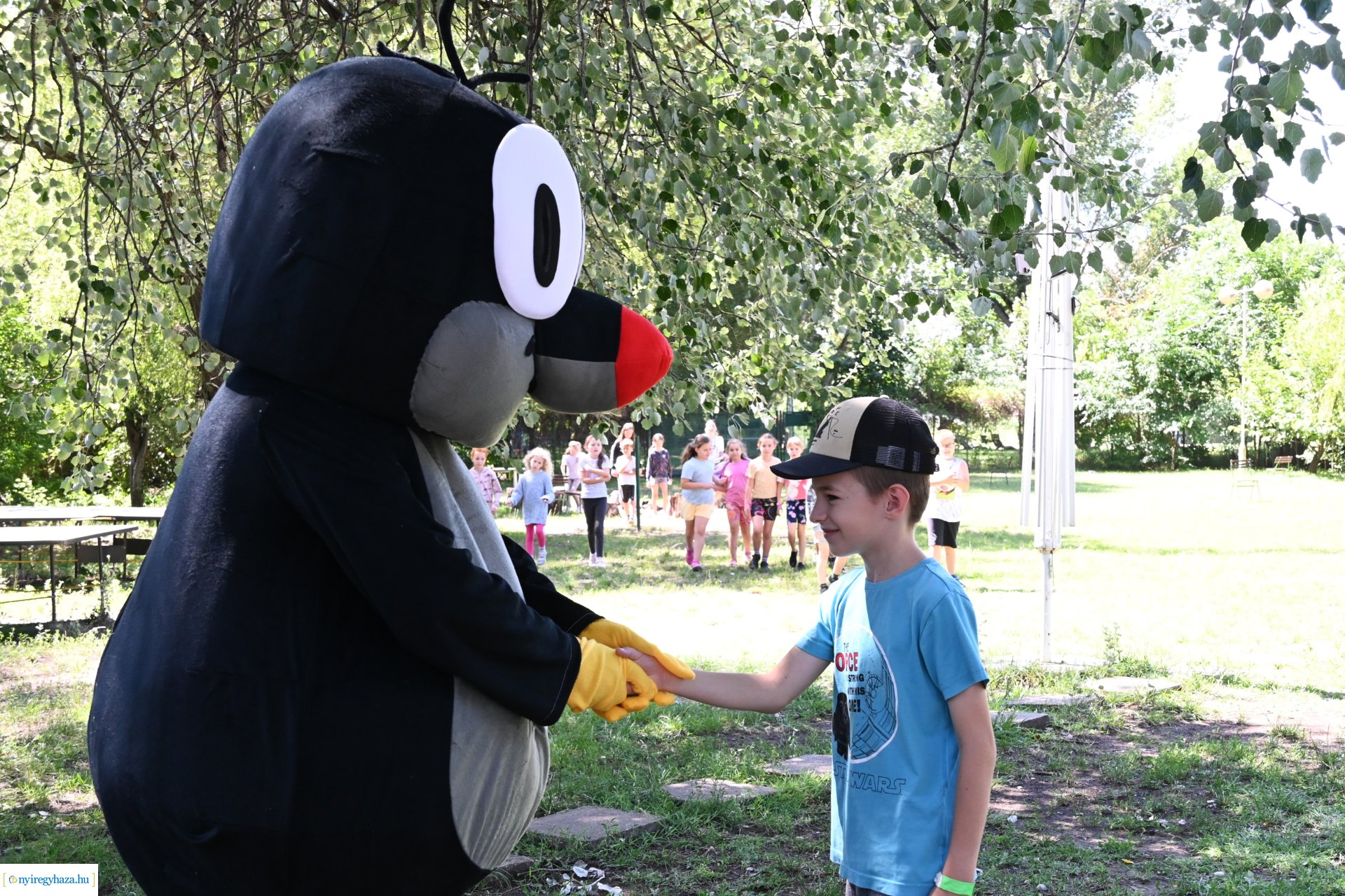 Nyári délelőtt a  Kisvakond táborban
